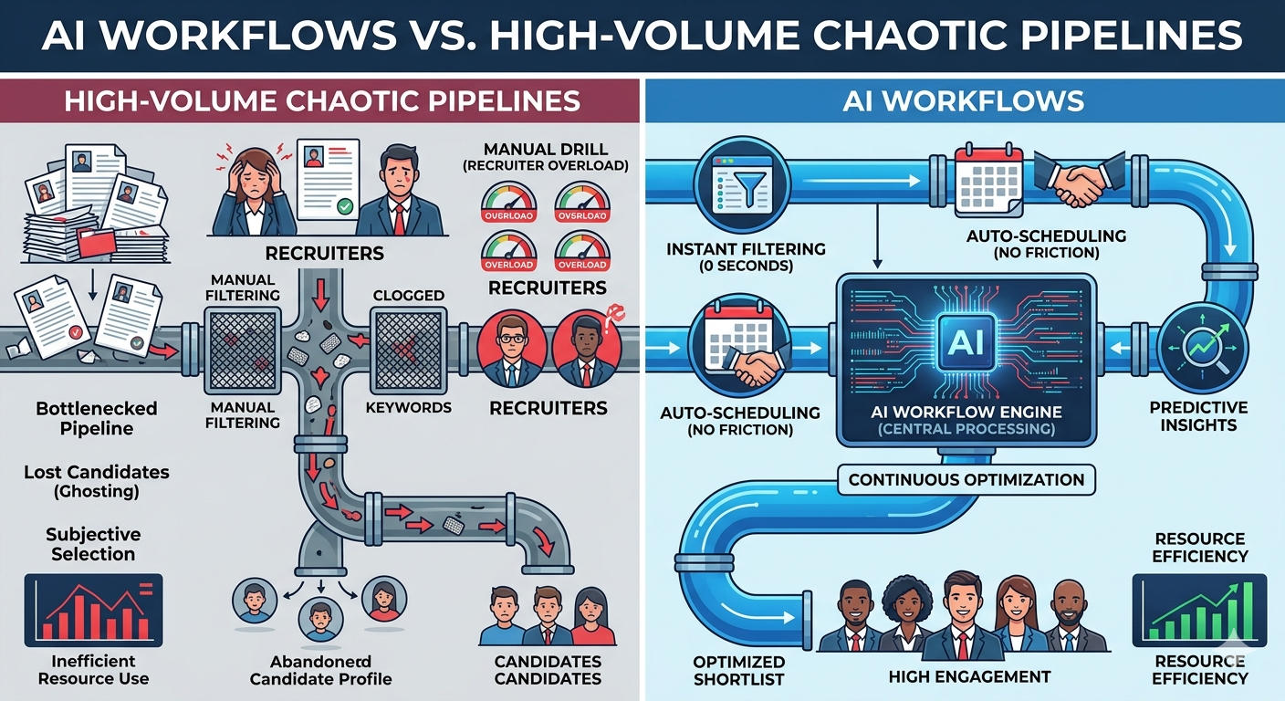 AI Workflows vs. High-Volume Chaotic Pipelines